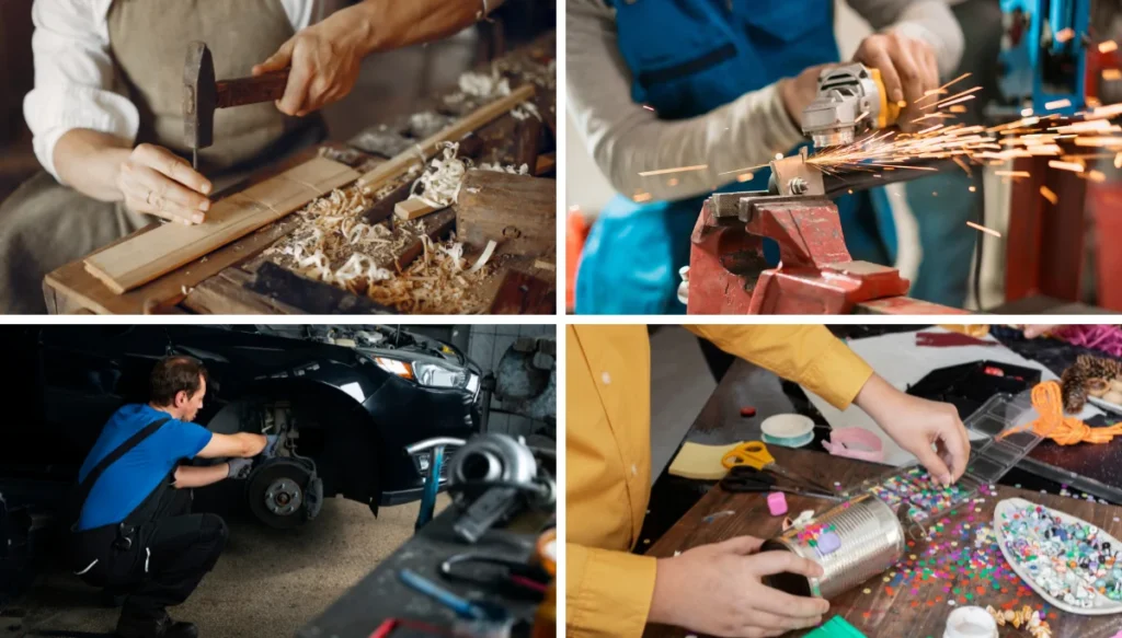 Use a Portable Garage as a Workshop