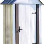 Arrow Designer Metro Shed, Java/Sand, 4 x 2 ft.