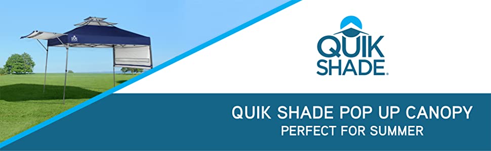 Quik Shade Summit Instant Canopy with Adjustable Dual Half Awnings