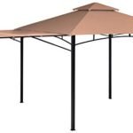 ShelterLogic Canopy Series Redwood Extendable Awning Outdoor Gazebo