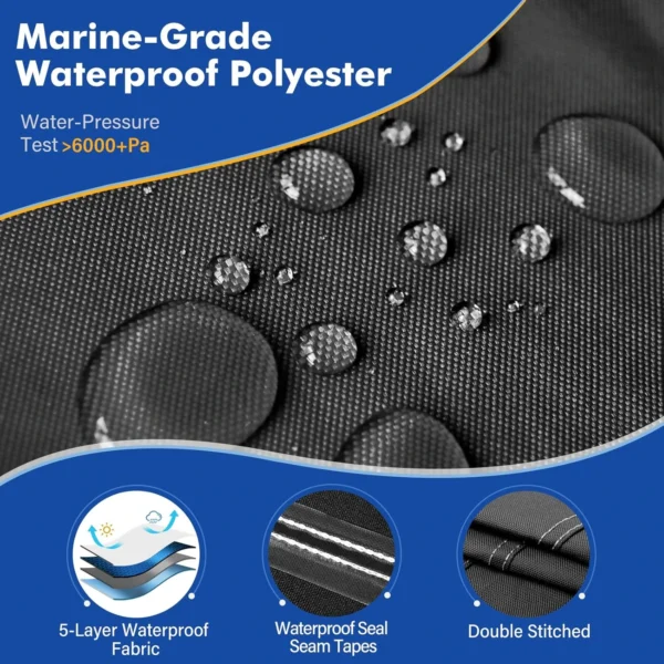 Waterproof Boat Cover 1200D - Image 3