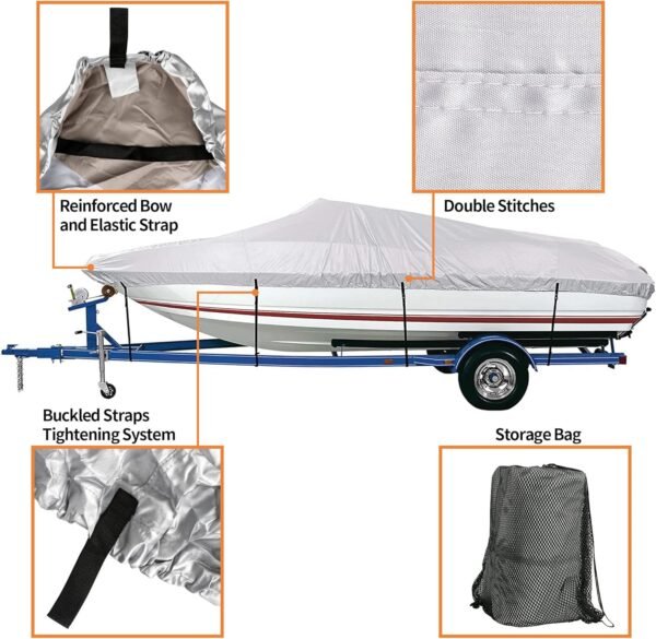 Best Universal Waterproof Boat Cover for 17–19 ft Boats - Image 6